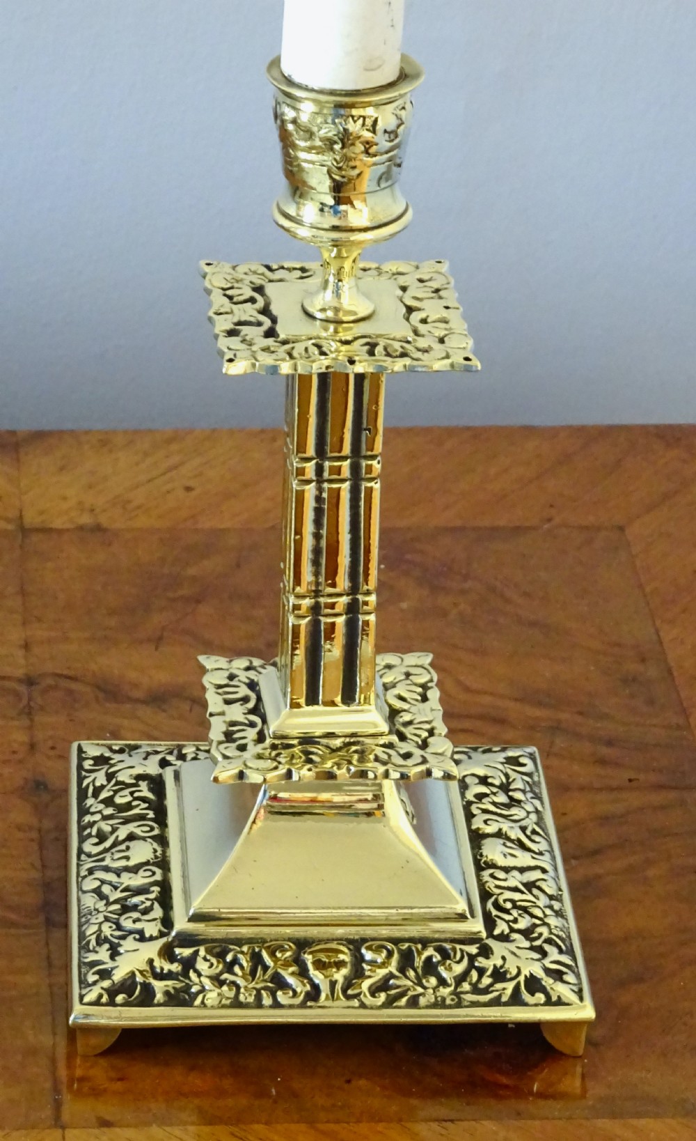 PAIR SMALL BRASS TABLE LAMPS View III