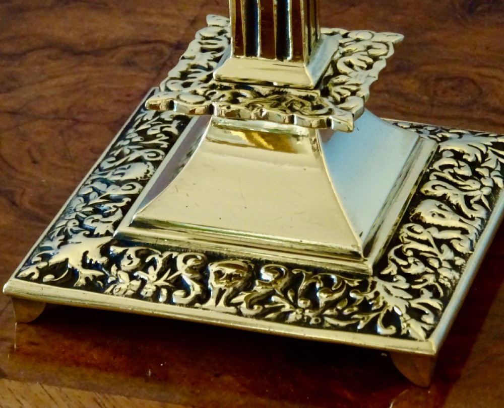 PAIR SMALL BRASS TABLE LAMPS View IV