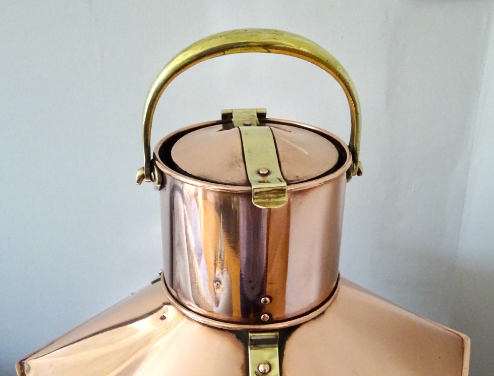 LARGE STARBOARD SHIP'S OIL LAMP View VIII