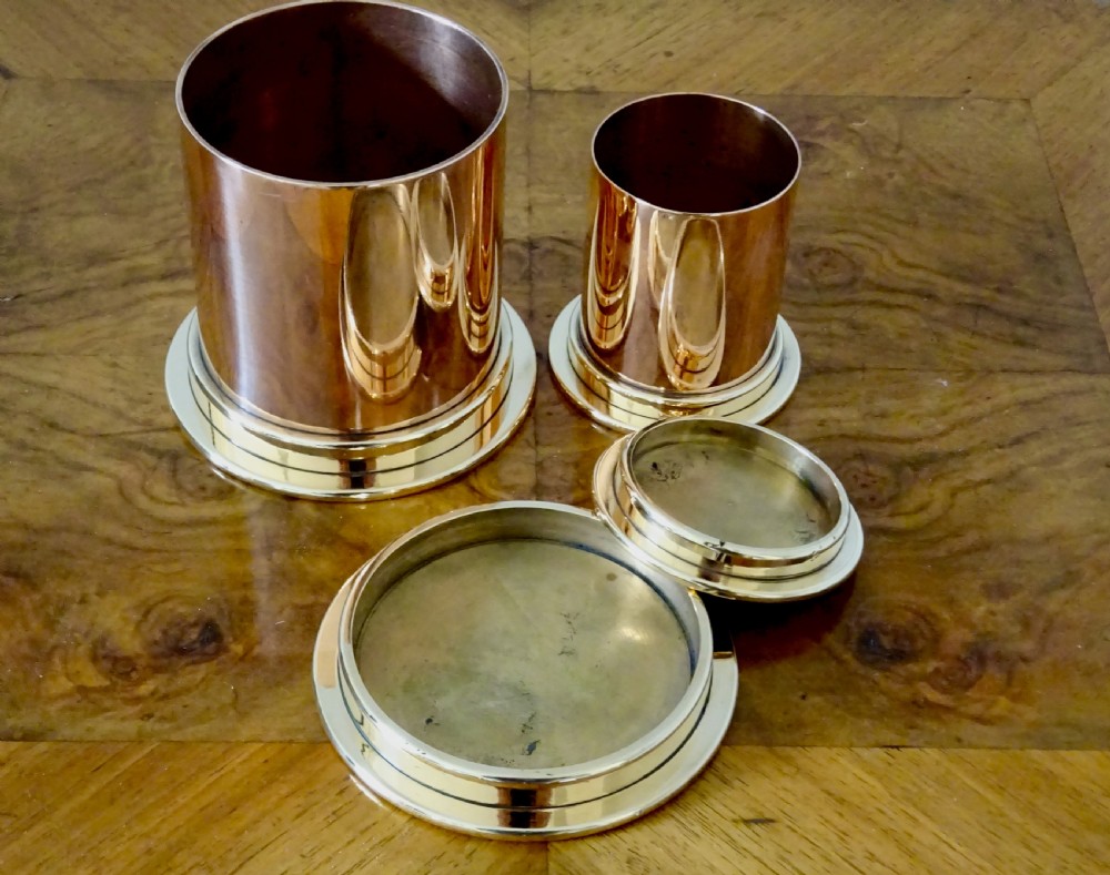 PAIR ARTS AND CRAFTS MACIVER ORTON POTS WITH LIDS View II