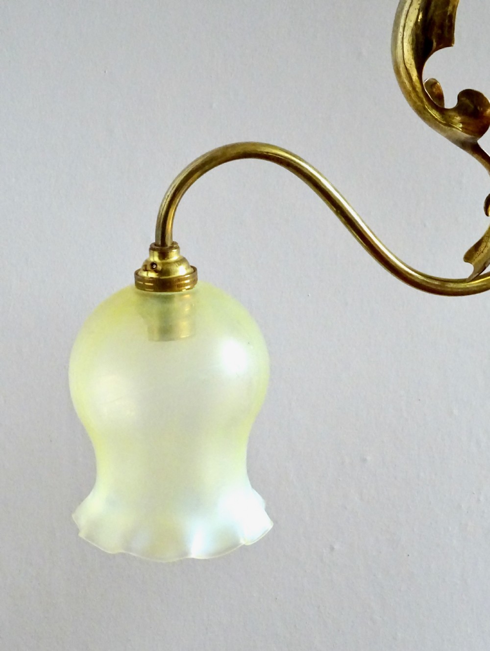 ART NOUVEAU GAS CEILING LIGHT View IV