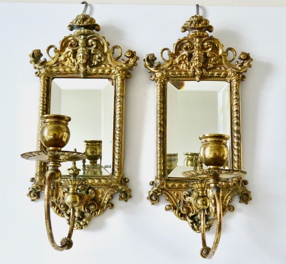 C1884  A REGISTERED PAIR OF GIRANDOLES