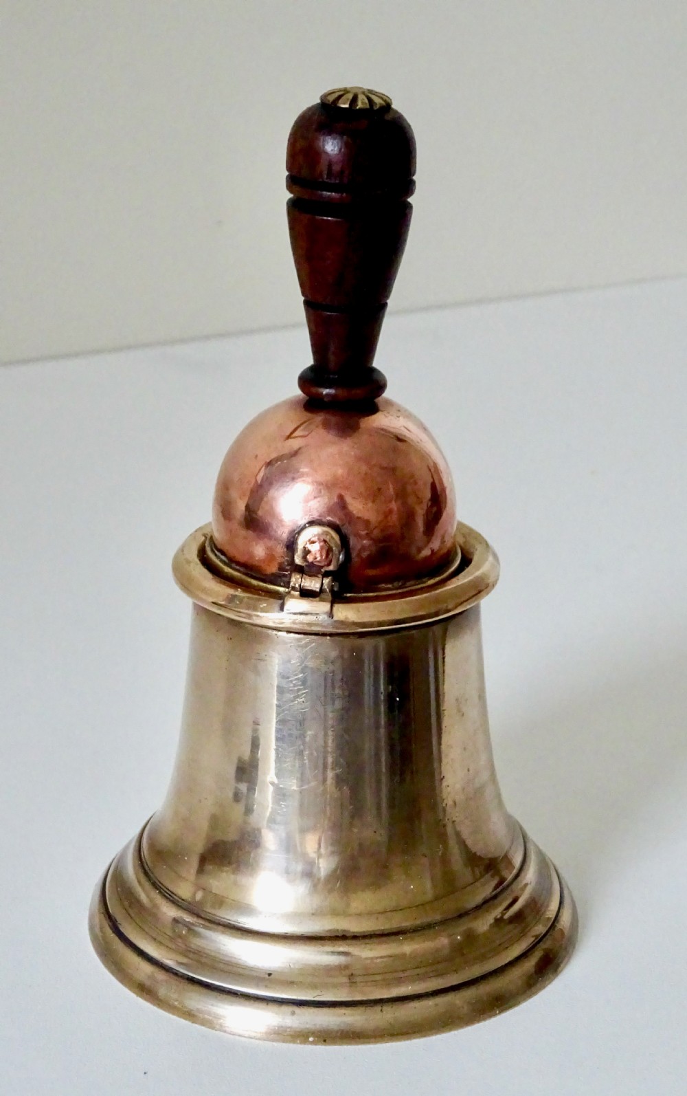 BRASS AND COPPER INK POT IN A BELL View III