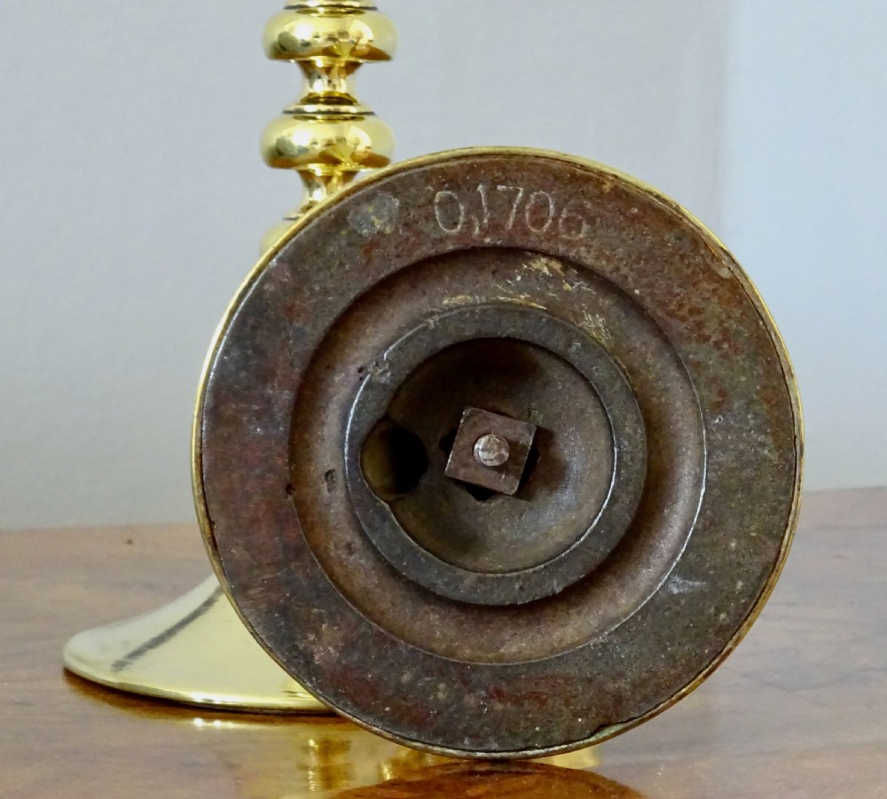 REG. NO.   GOOD QUALITY BRASS CANDLESTICKS View V