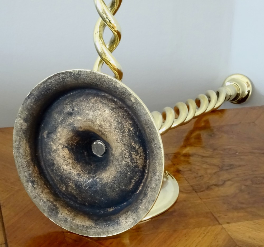 EXCEPTIONALLY TALL BRASS CANDLESTICKS View IV