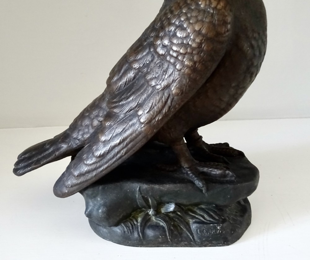 SPELTER RACING PIGEON BY L CARVIN View II