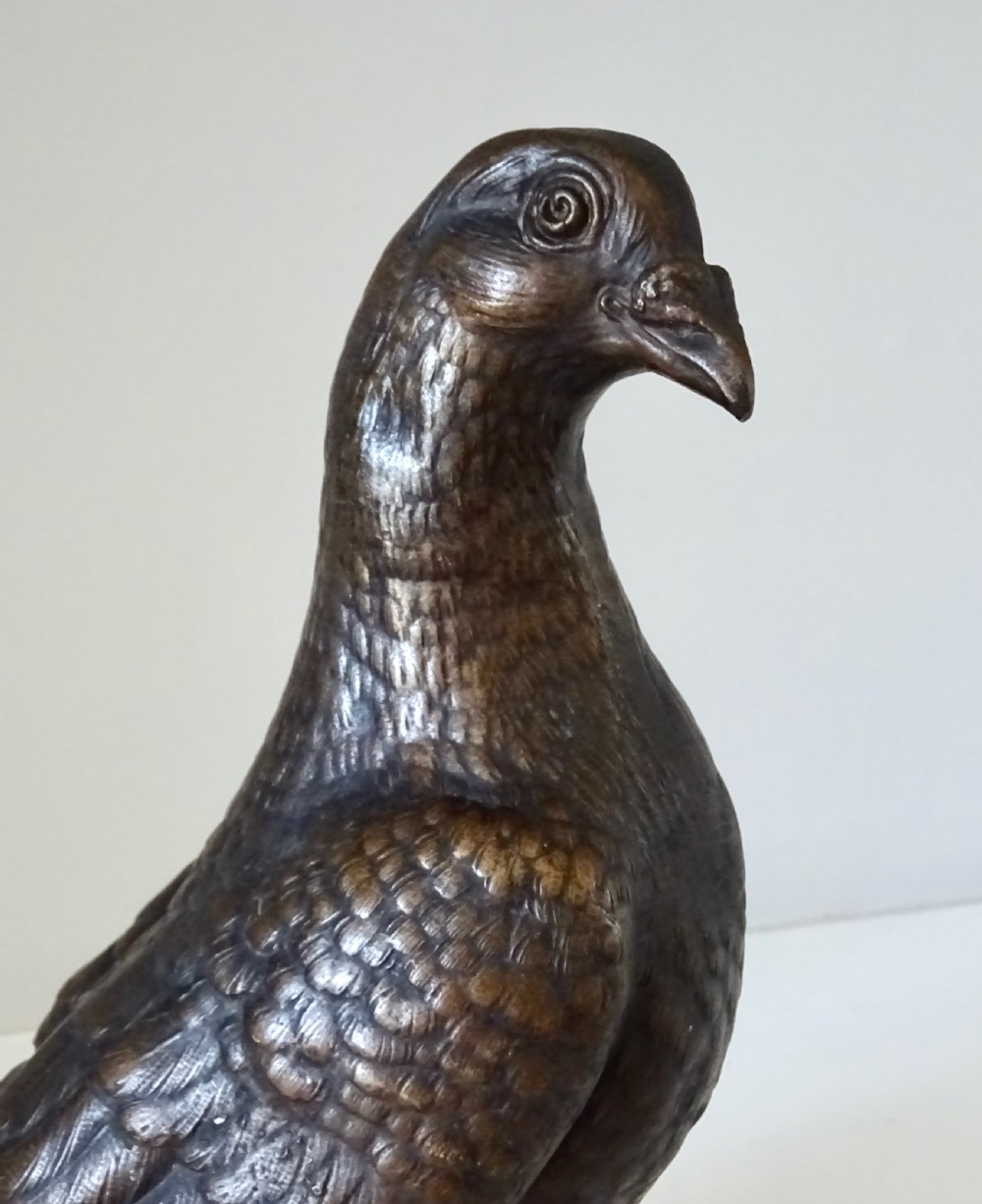 SPELTER RACING PIGEON BY L CARVIN View III