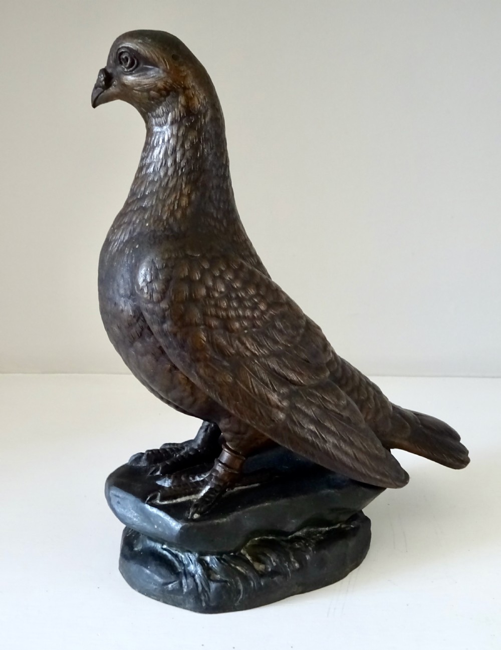 SPELTER RACING PIGEON BY L CARVIN View IV