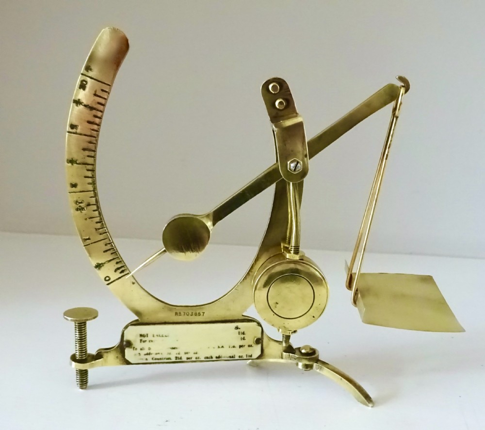 REGISTERED 1913 A  SET OF POSTAL SCALES  View IV