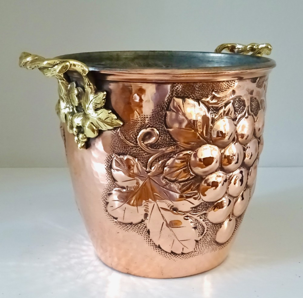 COPPER AND BRASS WINE BUCKET View V