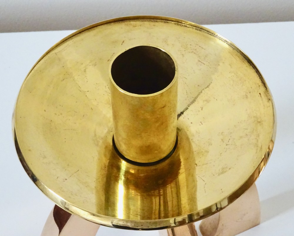 ARTS AND CRAFTS BRONZE AND BRASS CANDLESTICKS View VI