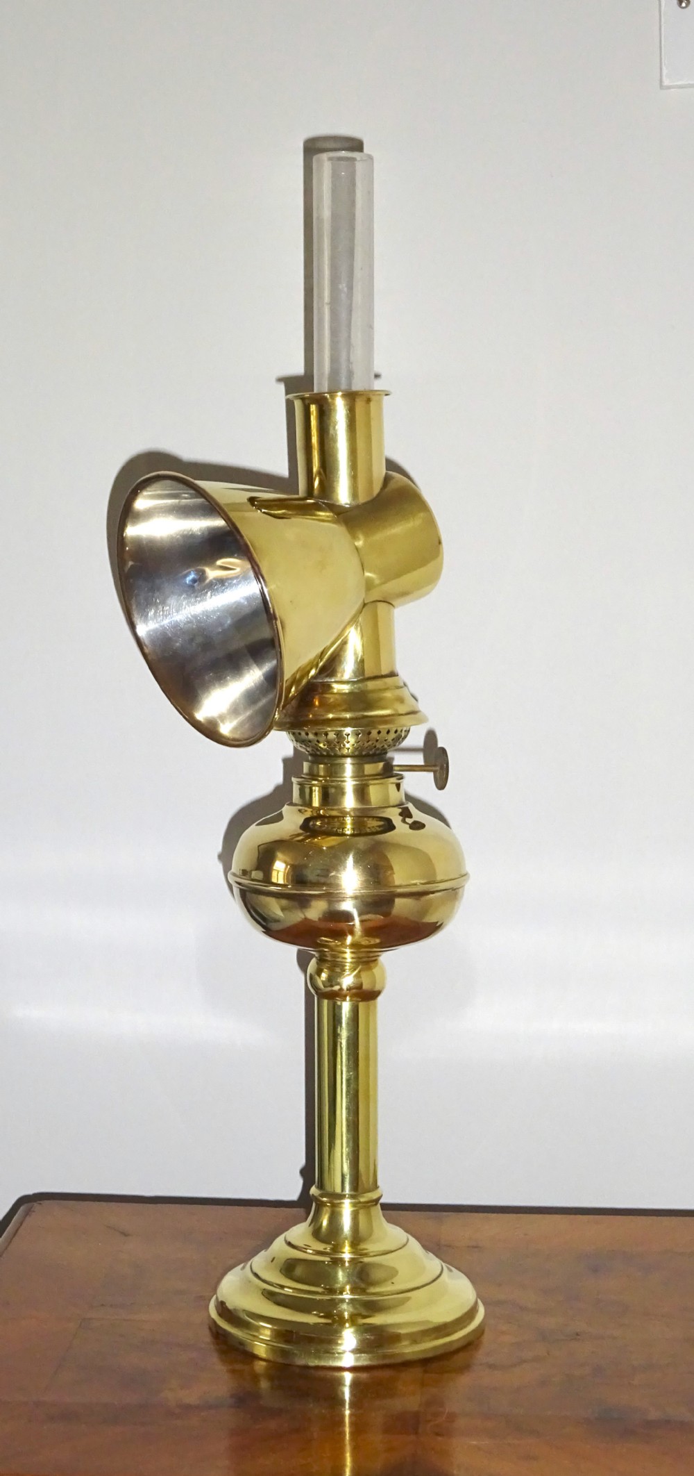 WILD AND WESSEL ADJUSTABLE HEIGHT OIL LAMP