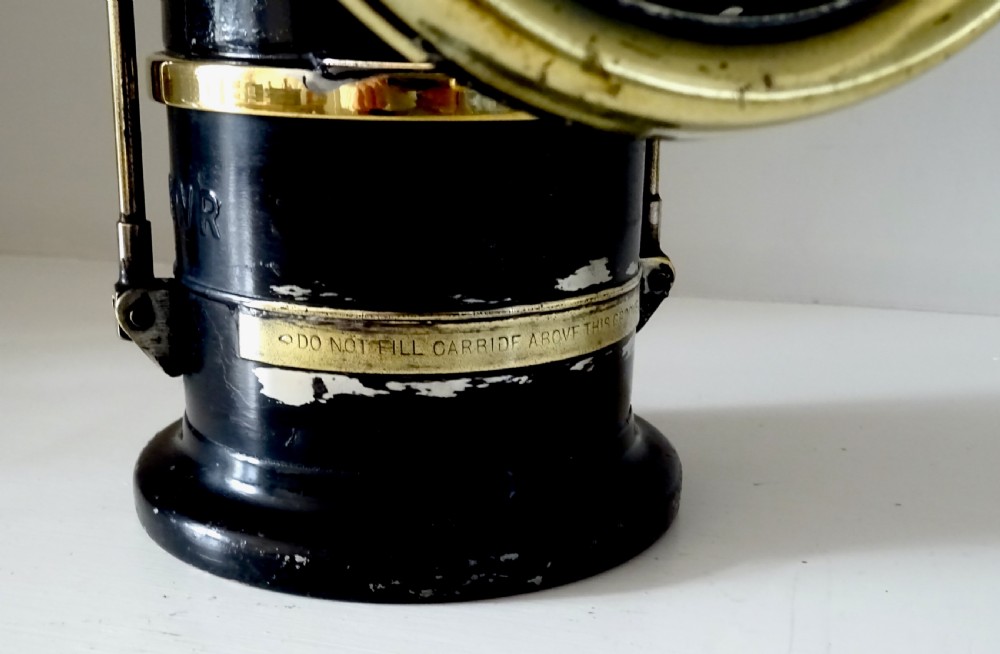 LUCAS 'KING OF THE ROAD' CARBIDE RAILWAY LAMP View V