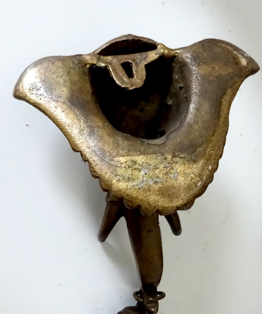 BRONZE ELEPHANT WITH A BELL View V