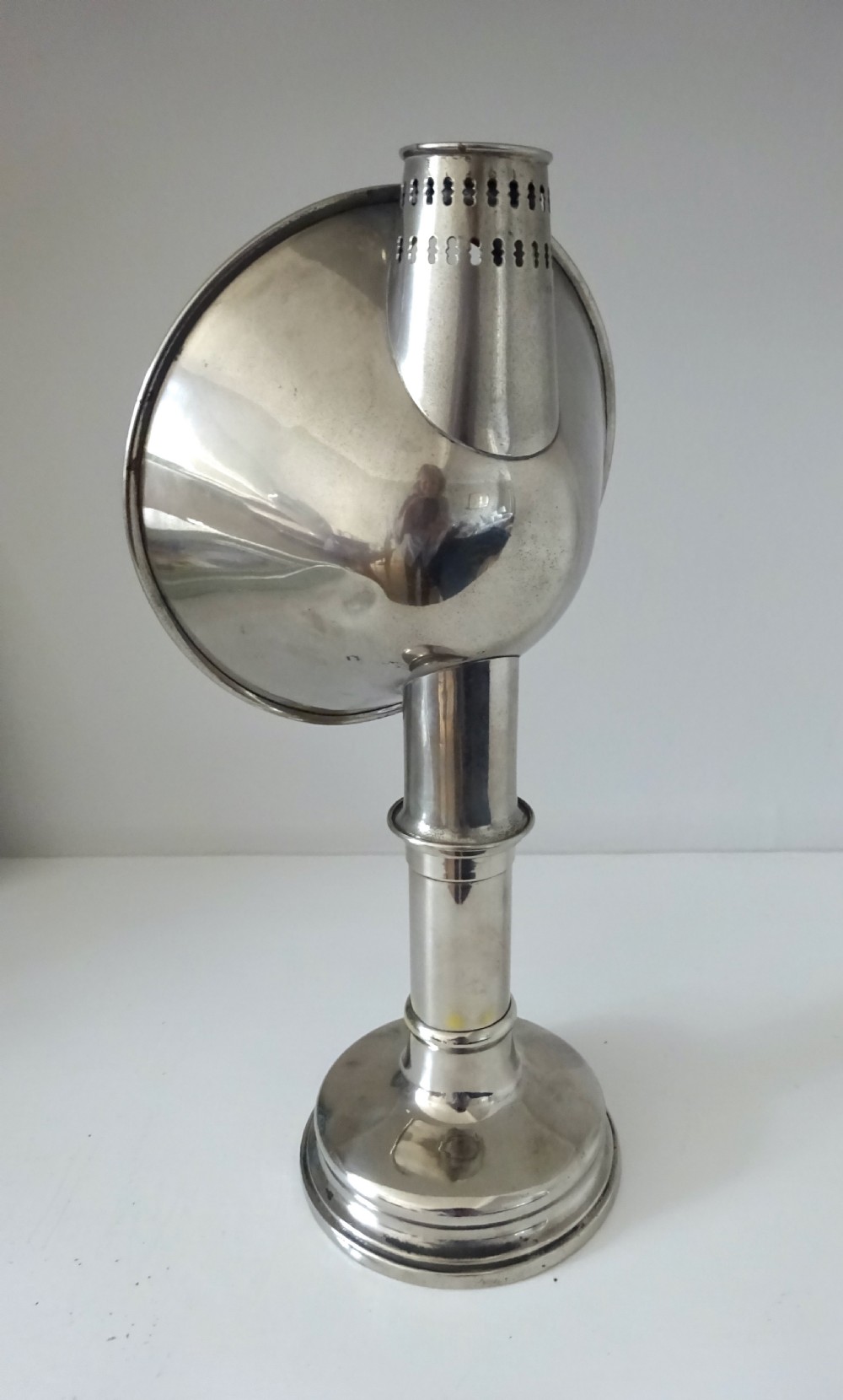 SPRING LOADED CANDLE LAMP WITH  SHADE View III