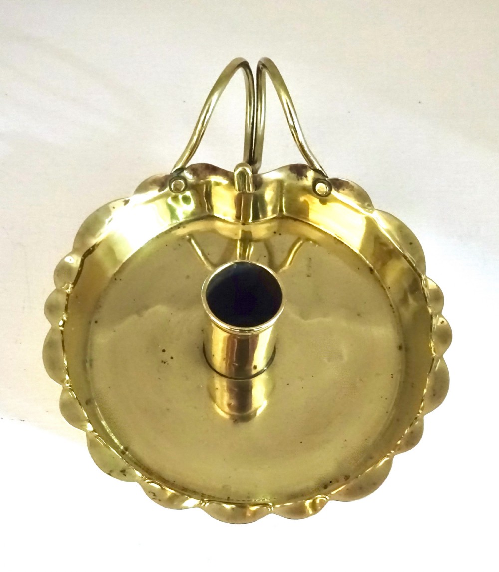 1897- J SHANKEY & SONS BRASS CANDLE HOLDER View II