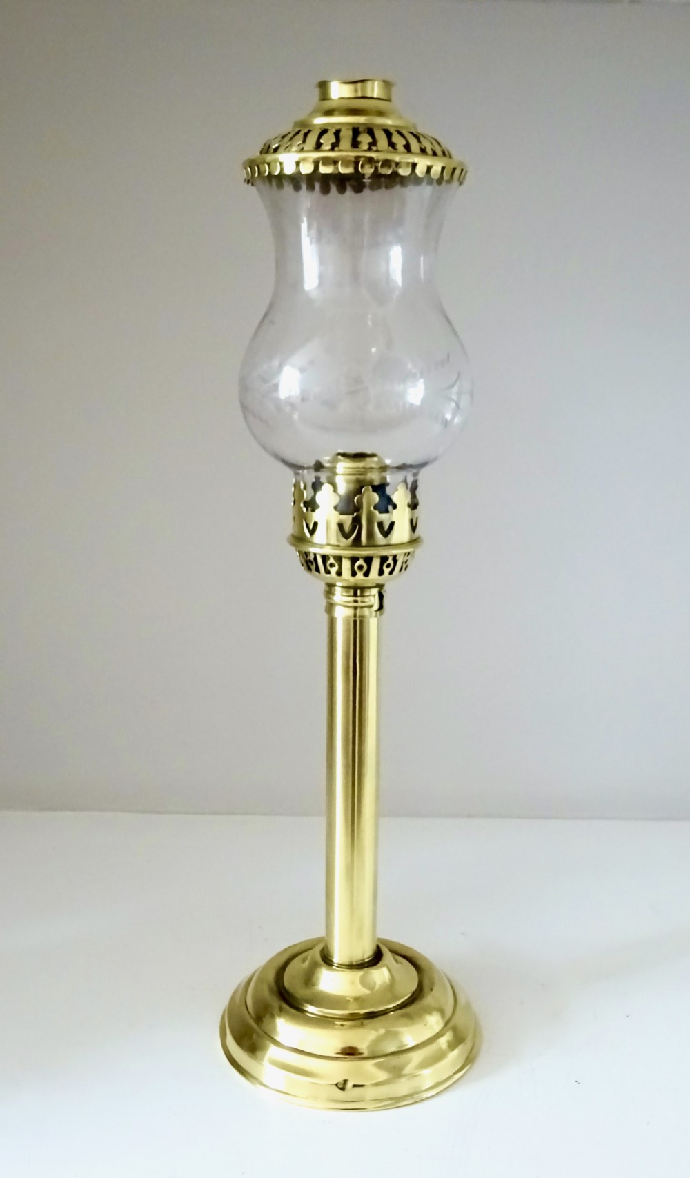 SHERWOODS CANDLE LAMP MARKED A.C. PARIS