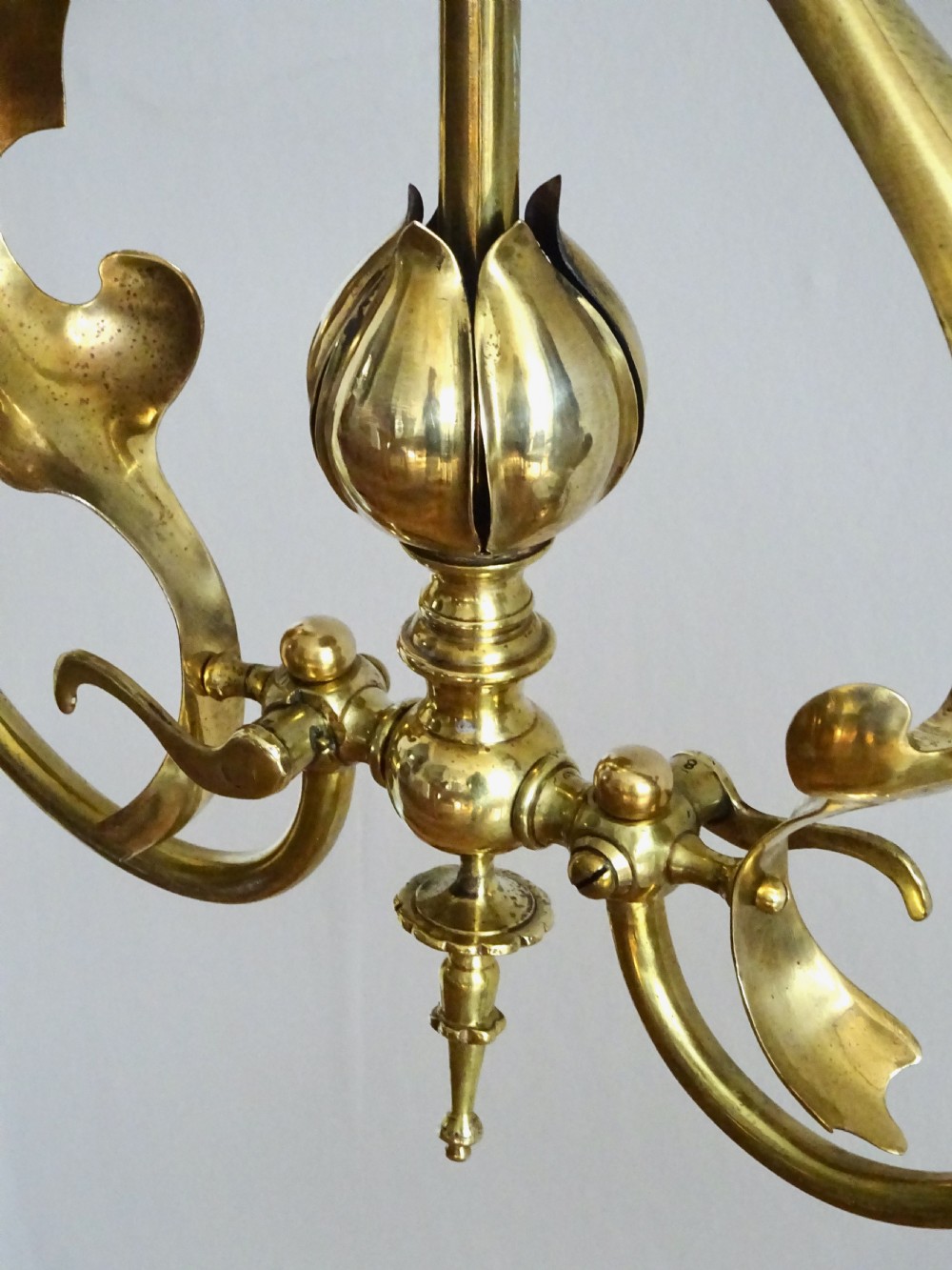 ART NOUVEAU GAS CEILING LIGHT View VI
