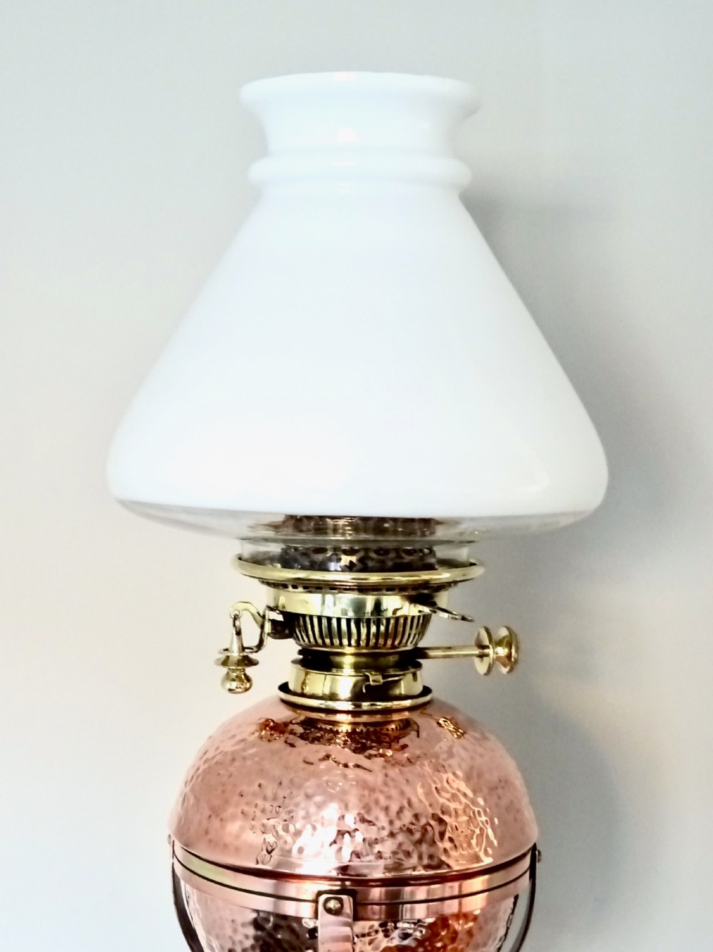 ADJUSTABLE HEIGHT OIL LAMP BY BENZIGER NEW YORK View II