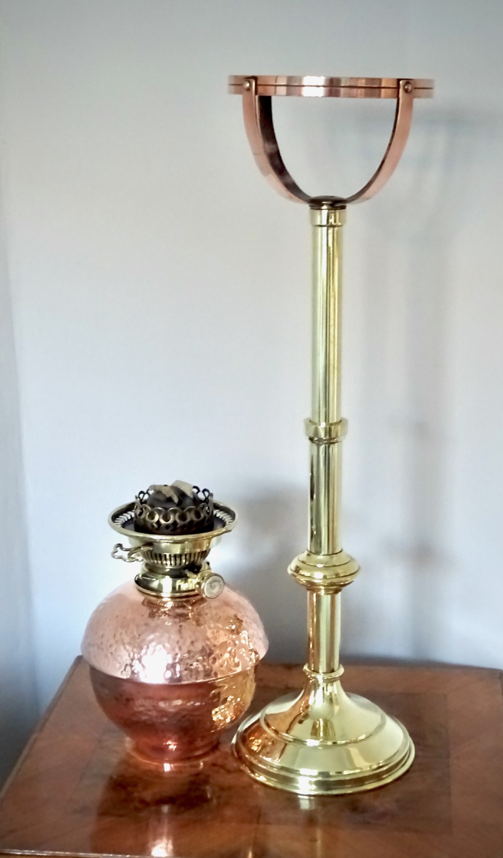 ADJUSTABLE HEIGHT OIL LAMP BY BENZIGER NEW YORK View VI