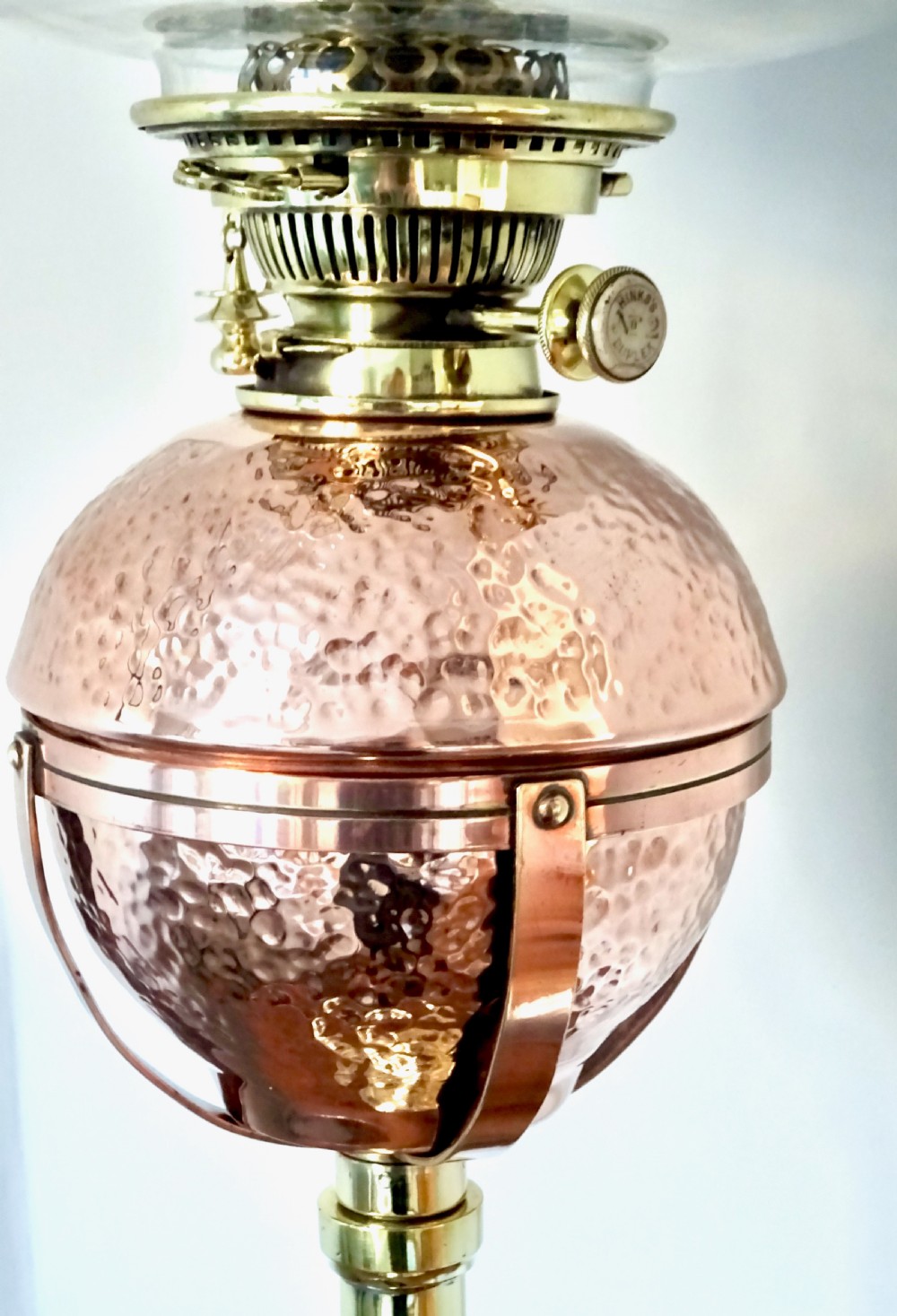 ADJUSTABLE HEIGHT OIL LAMP BY BENZIGER NEW YORK View VIII