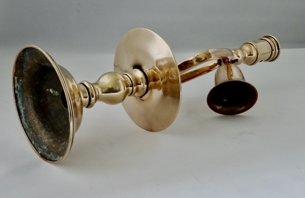 BRONZE TAVERN CANDLESTICK WITH BELL View VI
