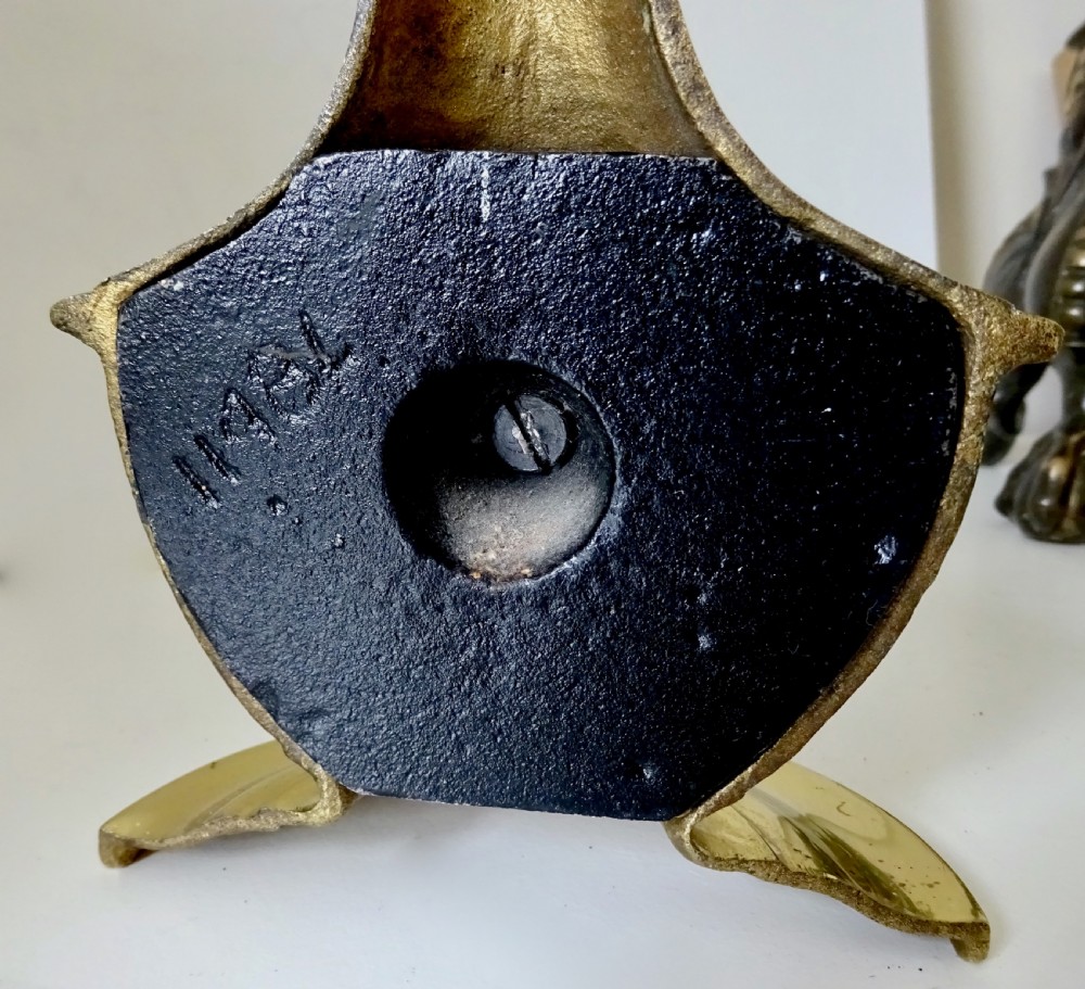 BRASS DOORSTOP MARKED ENGLAND View VI