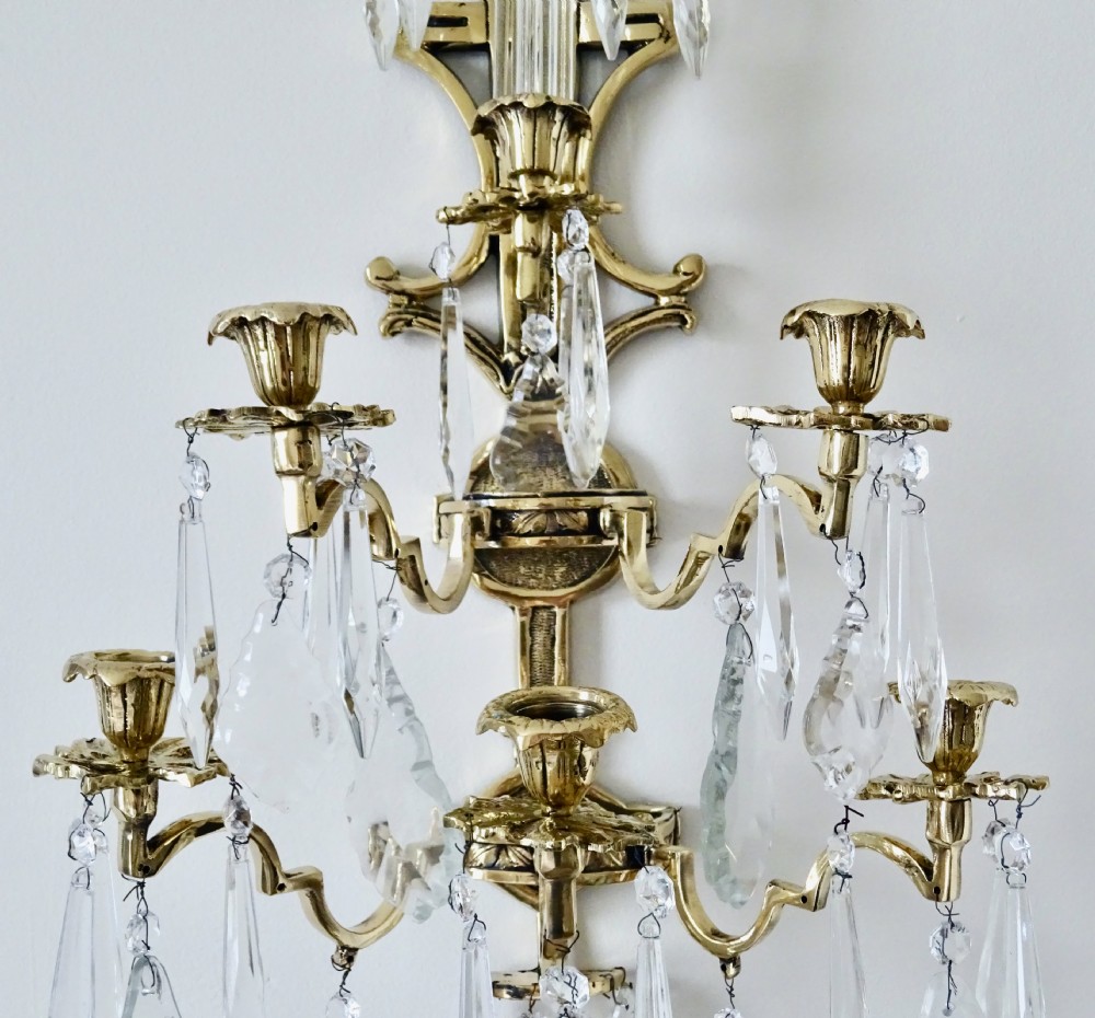 C1880-90 A PAIR OF WALL CANDLE CHANDELIERS  View VII