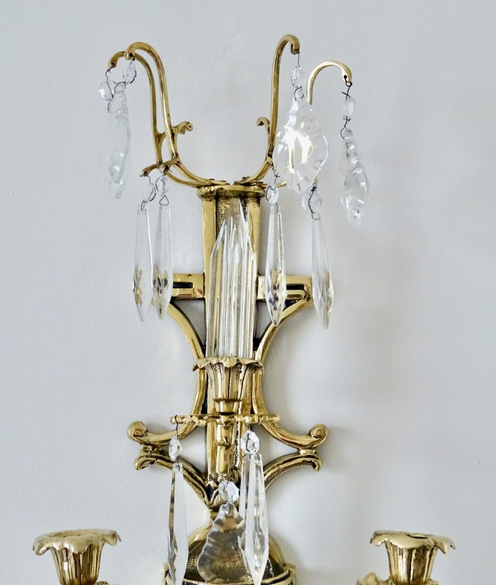 C1880-90 A PAIR OF WALL CANDLE CHANDELIERS  View VIII