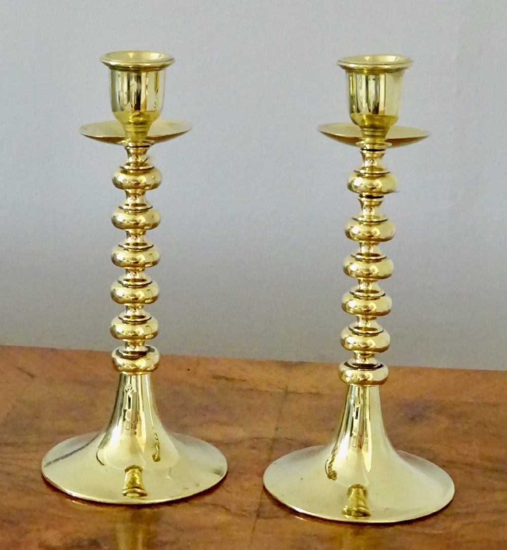 REG. NO.   GOOD QUALITY BRASS CANDLESTICKS