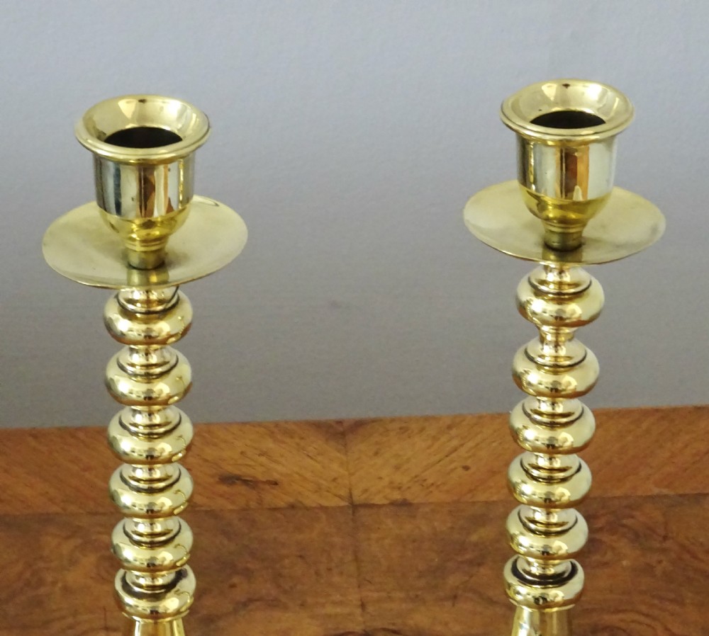 REG. NO.   GOOD QUALITY BRASS CANDLESTICKS View III