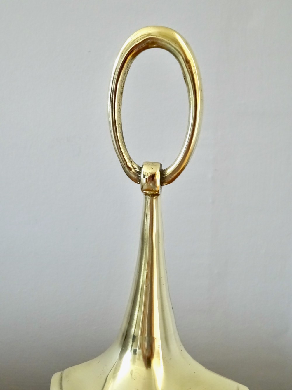 ELEGANT BRASS DOORSTOP MARKED 'ENGLAND' View III