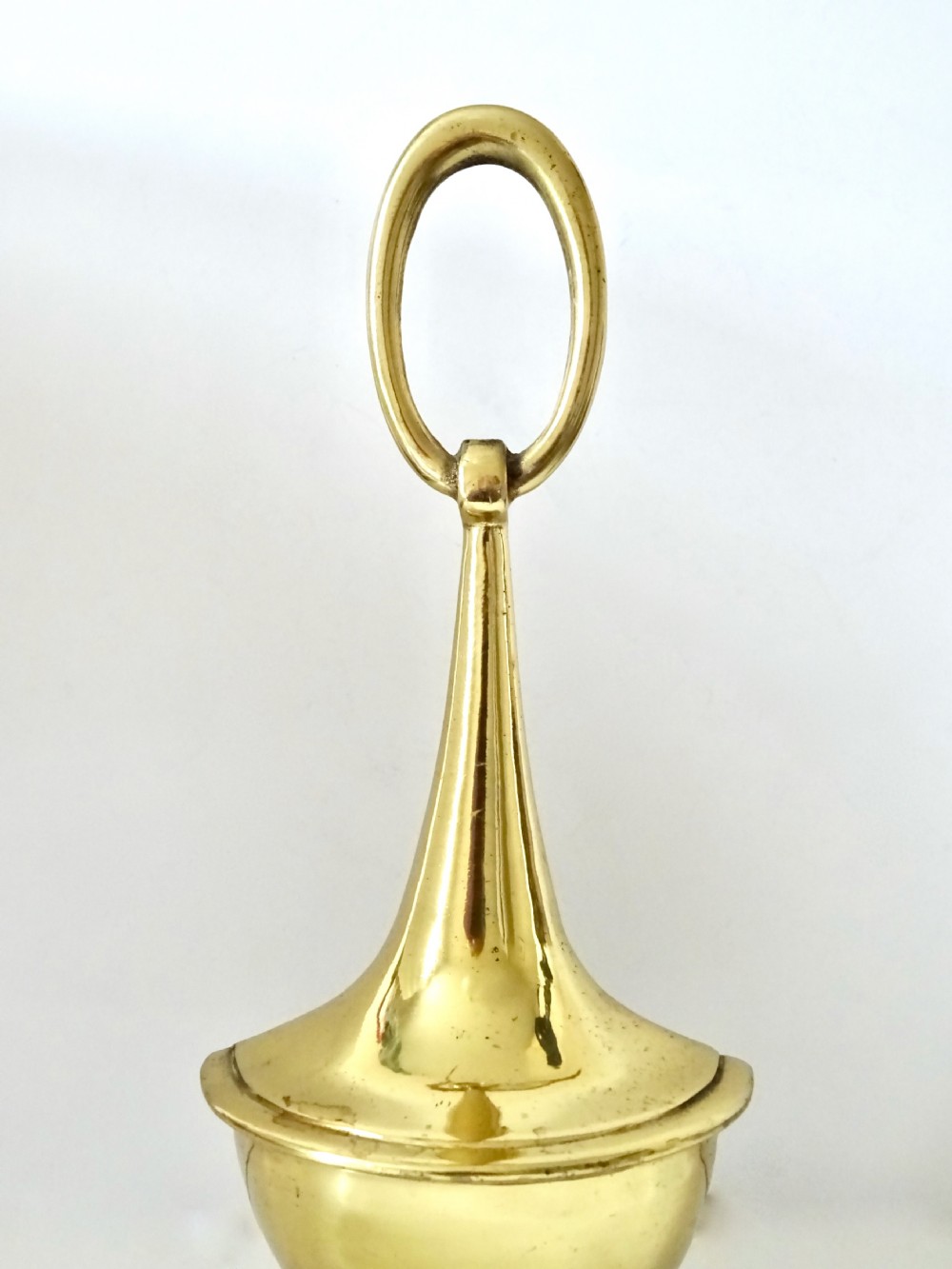 BRASS DOORSTOP MARKED ENGLAND View II