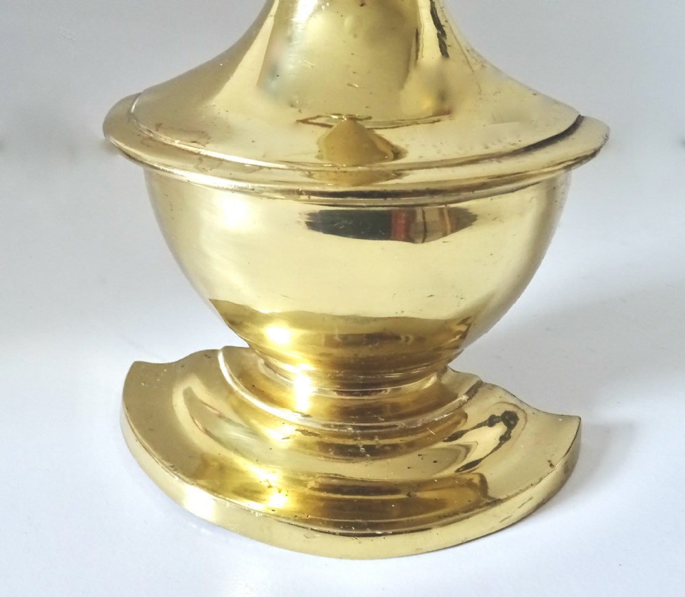 BRASS DOORSTOP MARKED ENGLAND View III