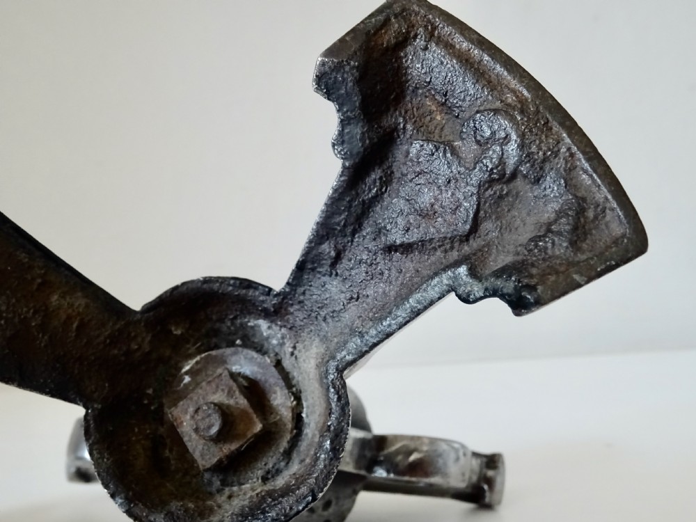 PAIR VICTORIAN IRON FIRE DOGS View V