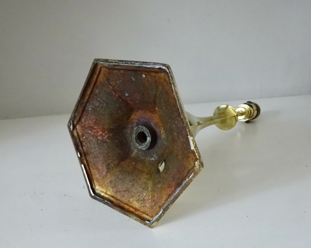 EDWARDIAN BRASS TABLE LAMP View VI
