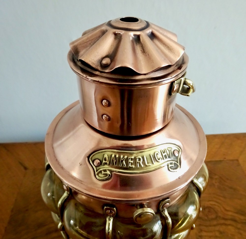 A COPPER AND BRASS ANKERLIGHT LANTERN View III