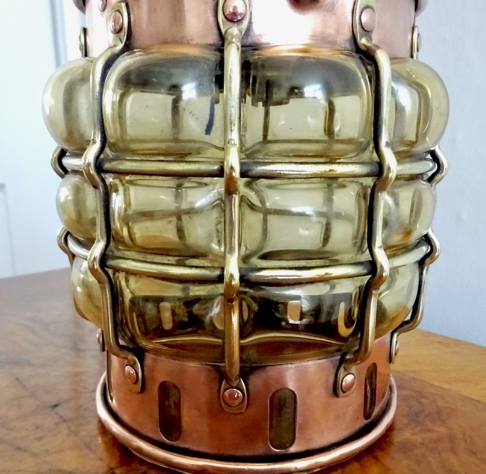 A COPPER AND BRASS ANKERLIGHT LANTERN View IV