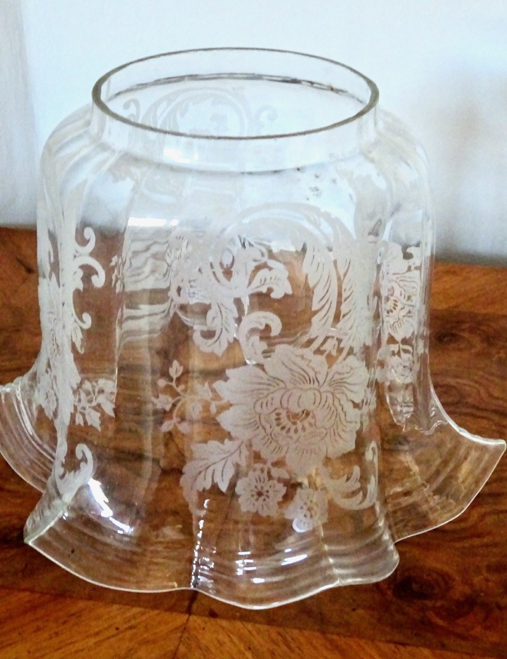 1897-1899 - OIL LAMP WITH ORIGINAL  SHADE  View V