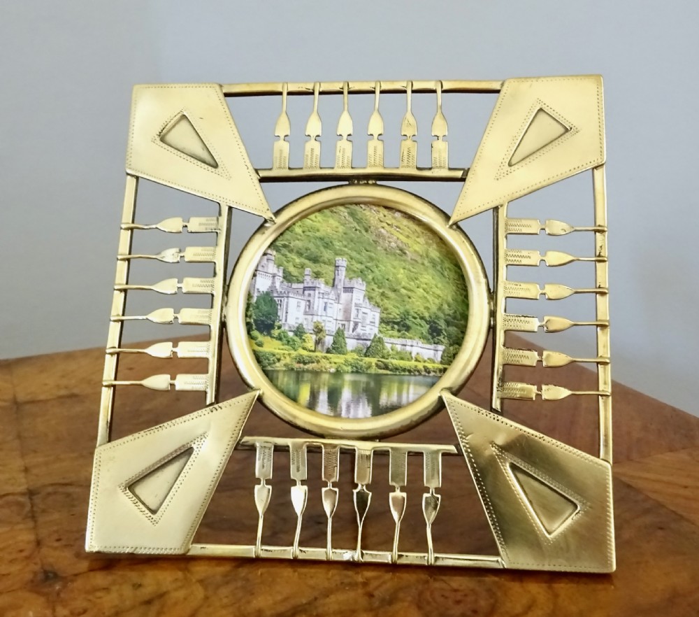 ART DECO BRASS PHOTO FRAME View V