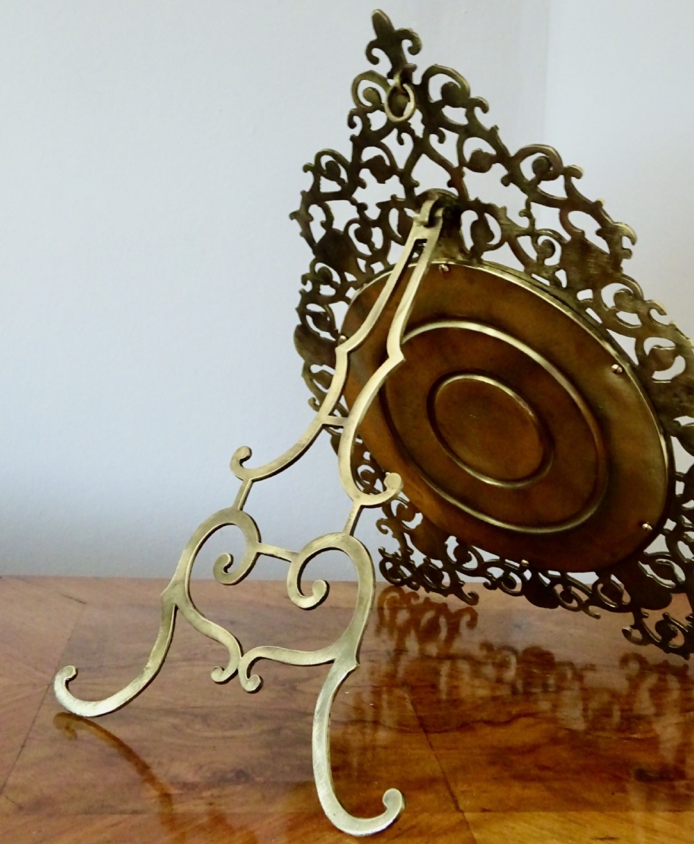 VICTORIAN ORNATE BRASS  MIRROR View V