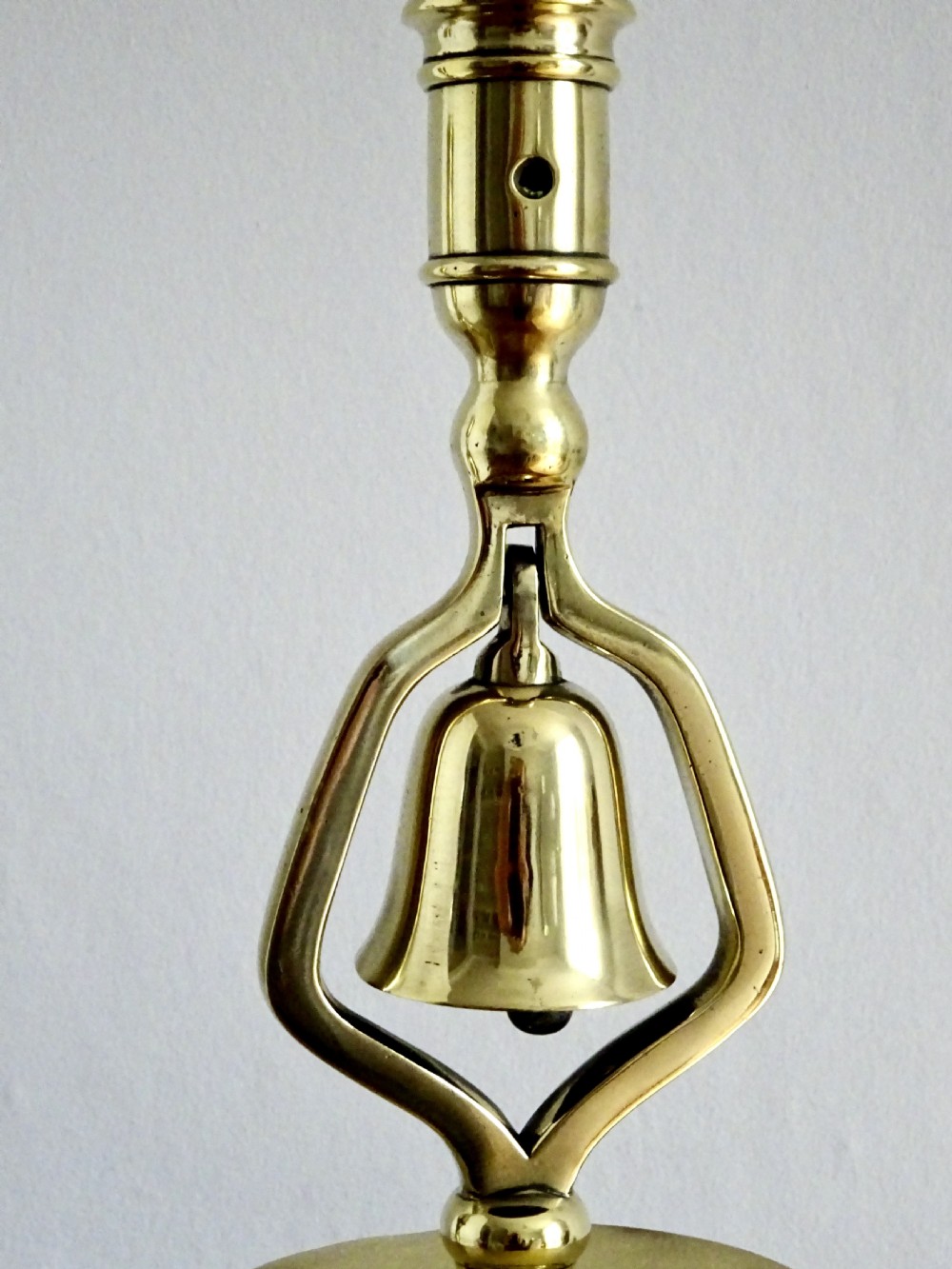 C1840-80 BRASS TAVERN CANDLESTICKS View IV
