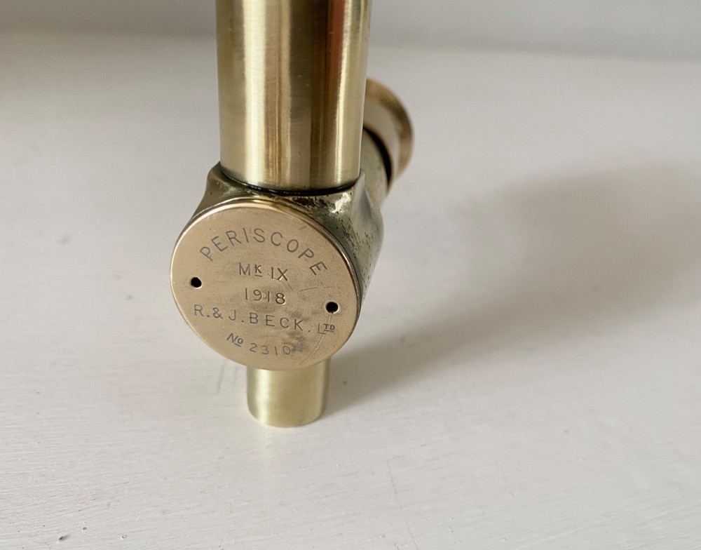 DATED 1918  A PERISCOPE MARKED Mk-IX  R & J  BECK LTD.  NO 2310
