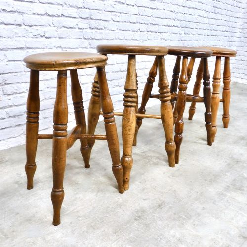 19th Century Stools X4