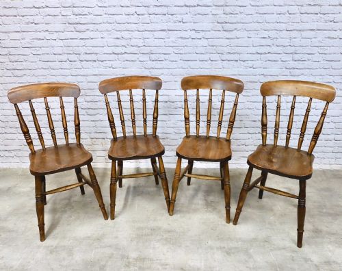 4x Windsor Farmhouse Kitchen Dining Chairs