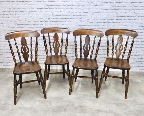 Set 4 Windsor Kitchen Dining Chairs