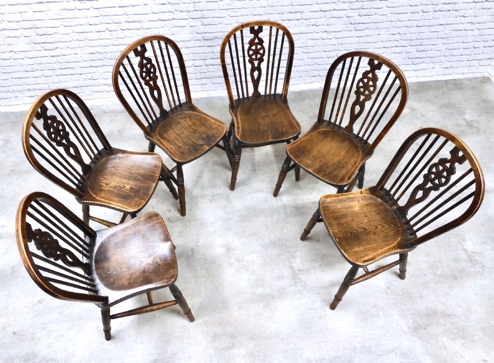Windsor Kitchen Chair Set (6) View VII