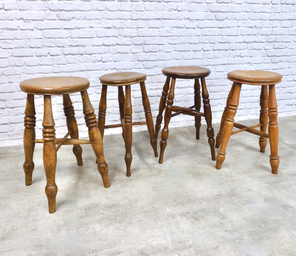 19th Century Stools x4 View II