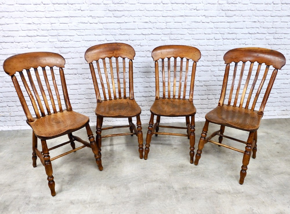 Windsor Lathback Kitchen Chairs x8 View V