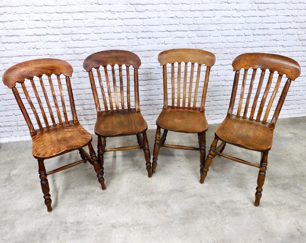 Windsor Lathback Kitchen Chairs x8 View VI
